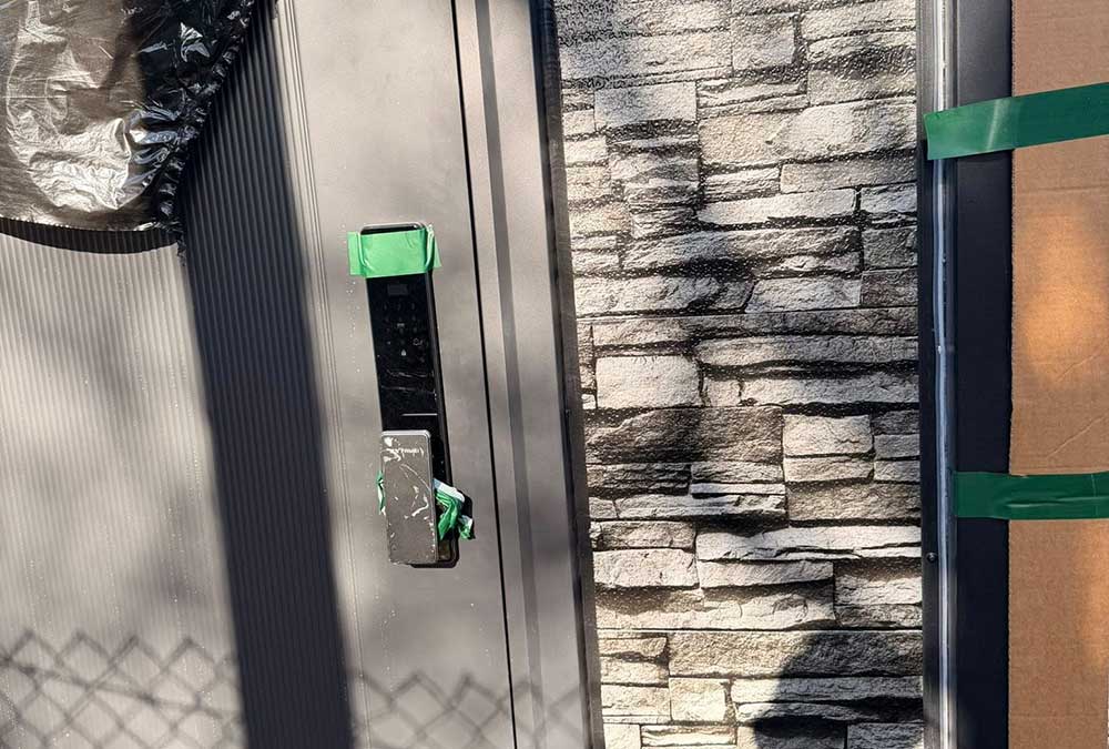 modular-home-front-door-lock-and-cladding-ireland